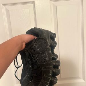 Nike Black Shox Cushioning Athletic Sneakers